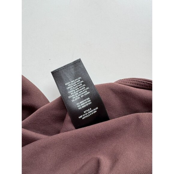 Aritzia BABATON Contour Brown Jersey Polo Long Sleeve Waist T-Shirt, Size M - Picture 7 of 13